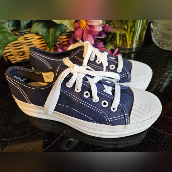 KEDS women's 6.5 blue platform sneakers - Picture 4 of 7